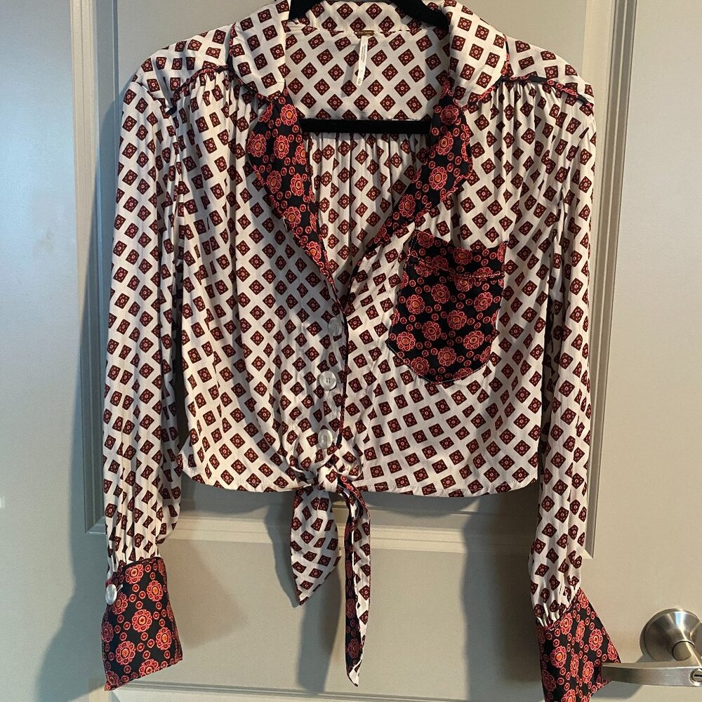 Free People Silky Blouse - XS